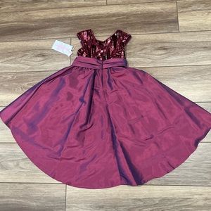 Formal burgundy dress
